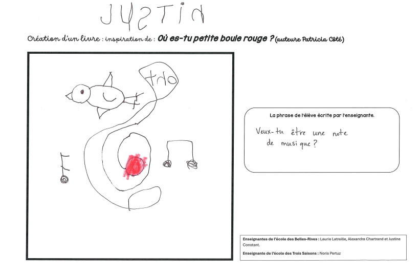 Où es-tu petite boule rouge?