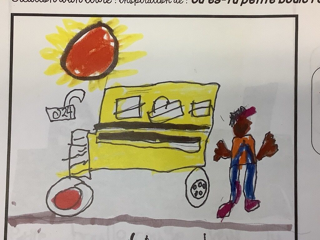 À la manière de Patricia Côté : Où es-tu petite boule rouge? (1er cycle-ILSS) Eliakim